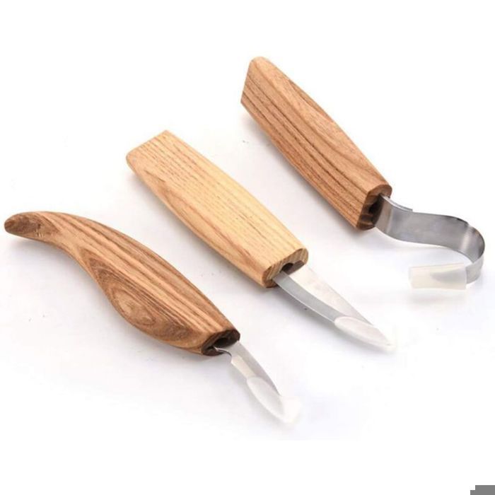 Kit Sculpture Sur Bois 18 En 1 - 12 Couteaux + Pierre à Aiguiser Pour Débutants
