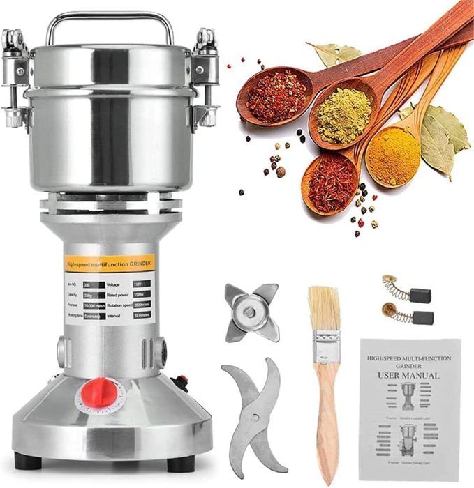 Broyeur électrique Ultrafin Pour Cuisine - Lame Octogonale Inox 28000 Tr/min, Capacité 600 Ml | Pour Céréales, épices, Noix - 13