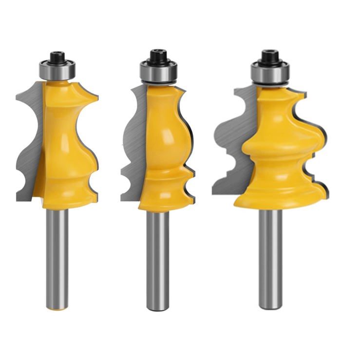 Fraise à Chanfrein 5 Flûtes 3-10mm - Perçage Et Ébavurage Bois/Plastique - Acier Carbone - Avec Clé Hex