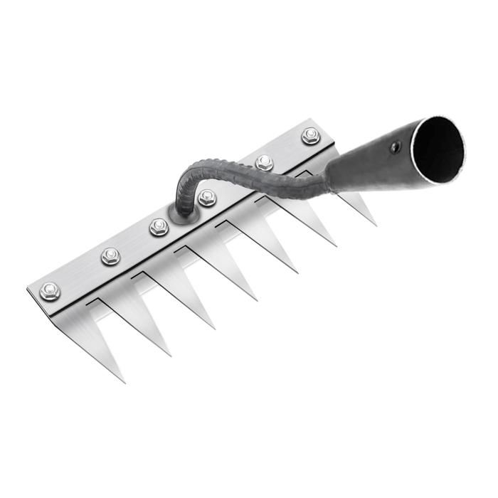 Manche Rateau Désherbage 80-120 Cm – Réglable – Compatible 5/6/7/8 Dents – Jardinage Confortable