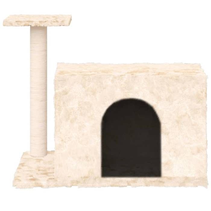Meilleurs prix pour Bon plan Arbre à chat - JILI HOT - avec griffoir en sisal Crème 51cm Thome7541748