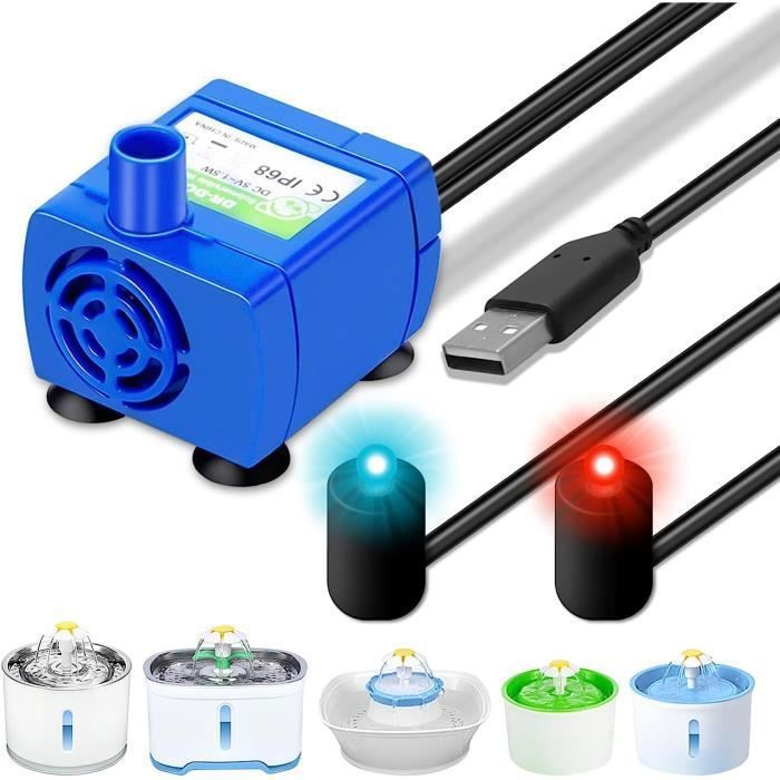 Comparer les prix de Pompe de Fontaine Chat Pompe de DR-DC160 avec Lumire LED pour Fontaine Eau Chat Pas dadaptateur YYV