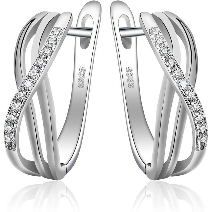 Lot De Boucles D'oreilles En Or 14k Plaqué - 4 Paires (boule, étoile, Cœur, Zircone) - Argent 925