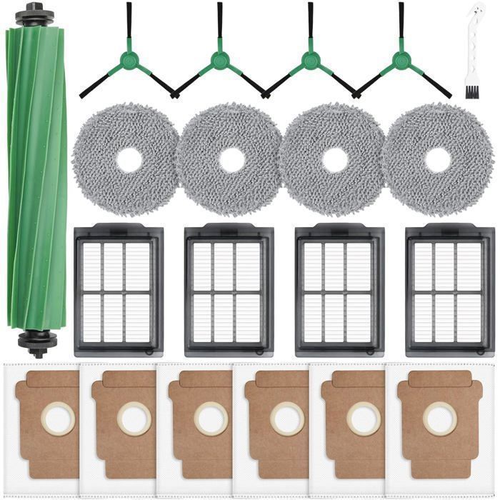 Kit Accessoires Pour IRobot Roomba 505/405 Combo - 26 Pièces : Brosses, Filtres HEPA, Sacs, Serpillières