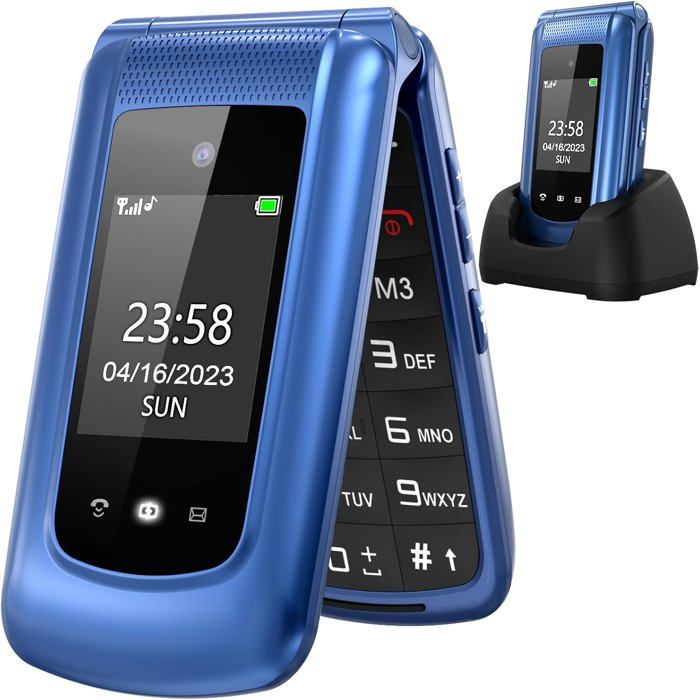 Téléphone Portable GSM Qimmiq RP 501 Crusoe – Robuste, Fiable Et Au Design Inégalé, Noir
