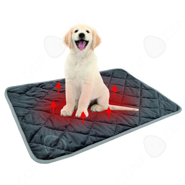 Comparer les prix de C Tapis Chauffant 48 x 70 cm Taille M Chats et chiens Thermostaté Isotherme Résistant aux morsures Animal de compagnie Nid douillet