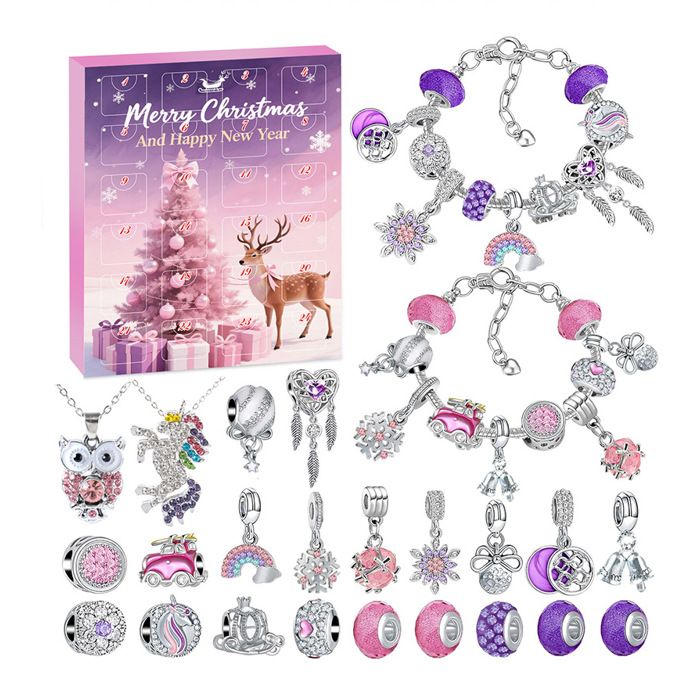 Calendrier de l'avent - 24 Bijoux DIY - Cadeau Noël - Sécuritaire - 3