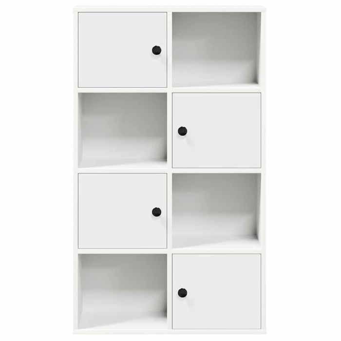 SALE dhiver Bibliothèque Multi-Rangement - JILLS - armoire à livres - blanc 60x24x1015 cm bois dingénierie BB2643