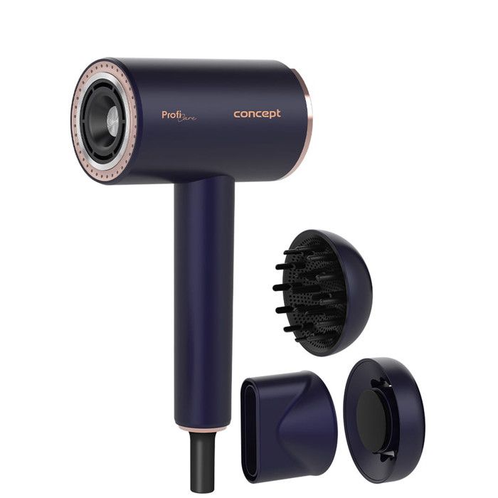 Sèche-cheveux - CONCEPT - VV8100 - Moteur BLDC - 3 embouts magnétiques - Fonction Oil Therapy