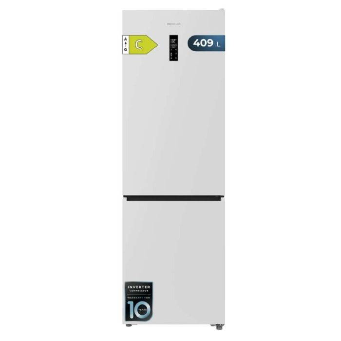 Cecotec Réfrigérateur Combi 409L No Frost Bolero CoolMarket Combi 409 White C Hauteur 185cm MAX INSIDE avec VIP Tech Cecotec Réfrigérateur Combi 409L No Frost Bolero CoolMarket Combi 409 White C Hauteur 185cm MAX INSIDE avec VIP Tech