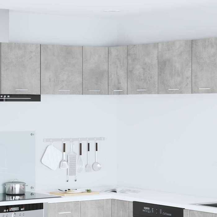 vidaXL Armoire suspendue Gris béton et Blanc 57 x 57 x 40 cm 884189