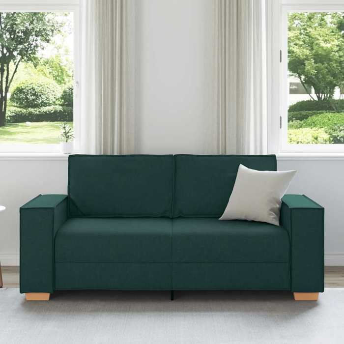Vert SOFA - PHSH - Canapé 2 places - contemporain - Vert foncé 140 cm tissu - C2035