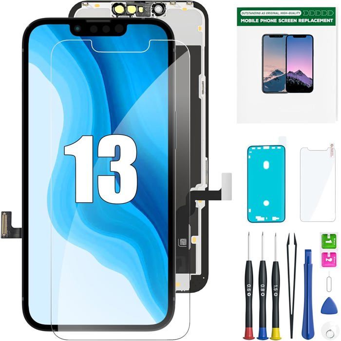 Écran tactile iPhone 13 EXW (61) A2633/A2482/A2631/A2634/A2635 - Kit réparation complet