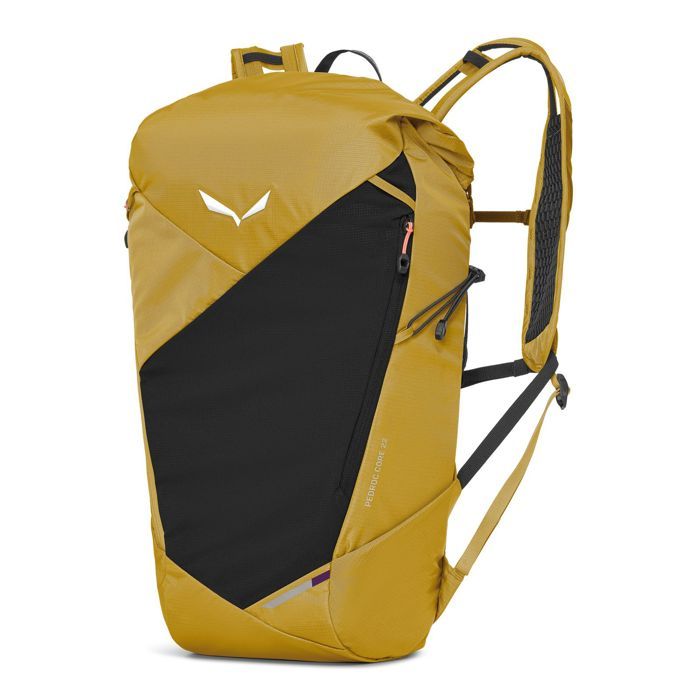 SALEWA Sac à dos de randonnée jaune moutarde noir pour femme et homme - Pedroc Core 22L Olive Oil 346415