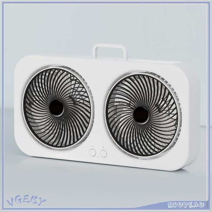 Duokon ventilateur électrique de Circulation dair Ventilateur de table double