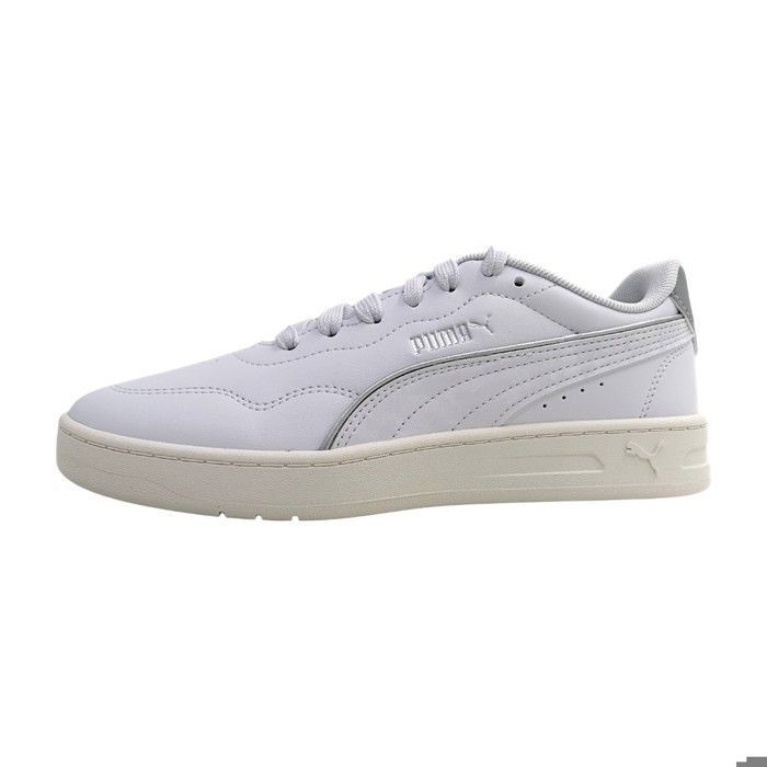 Femmes Puma chaussure à lacets sportive Court Lally Day Night Textile Lacets Plat - white/white 02