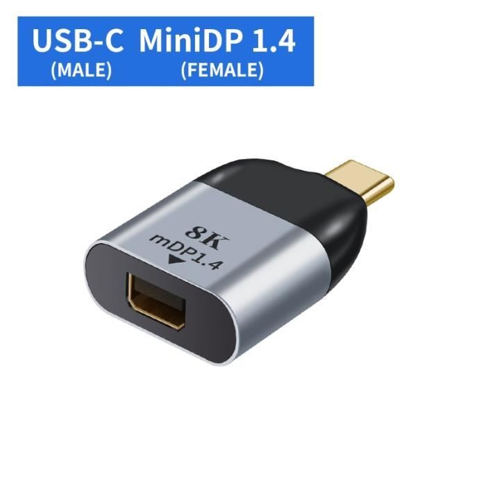 Adaptateur en alliage d'aluminium Type-C / USB-C femelle vers HDMI mâl