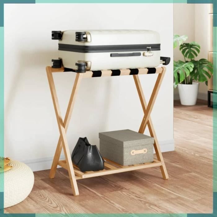 ASHATA Porte-bagages 68x38x58 cm bambou -FHE356365