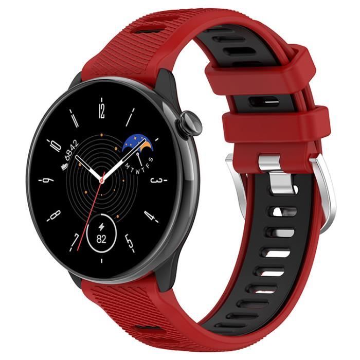 Montre rouge sales et noir