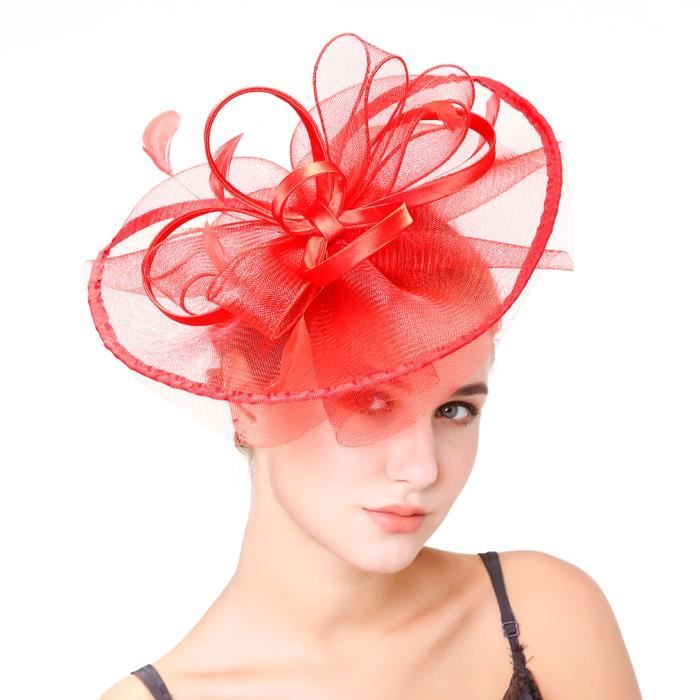 Femme Coiffure Mariage Chapeau Bibi Filet Epingle A Cheveux