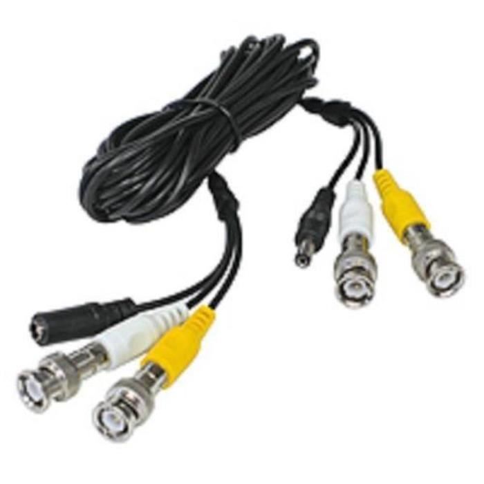Cable Video Bnc Avec Alimentation 5m Achat Vente Pas Cher