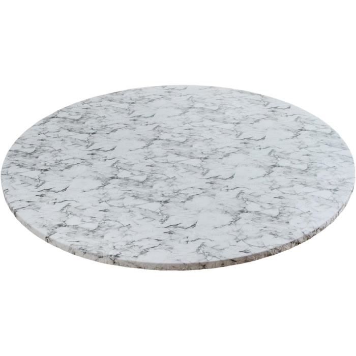 UMINEUX Nappe Ronde En Vinyle Avec Bords élastiques Et Dos En