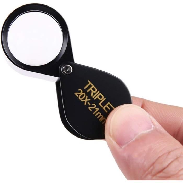 Loupe Loupe Puissante Loupe Portative, Grossissement Élevé 20 Fois Hd