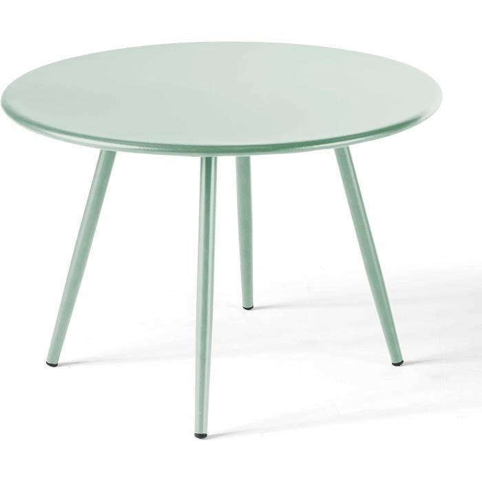 10 Assiettes Vert Sauge En Carton - Décoration Table De Fête