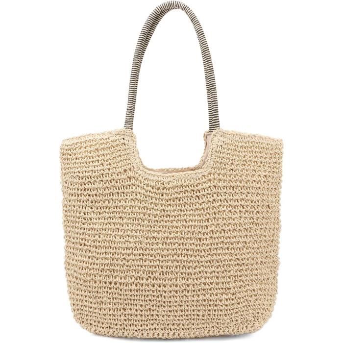 Grand store sac paille