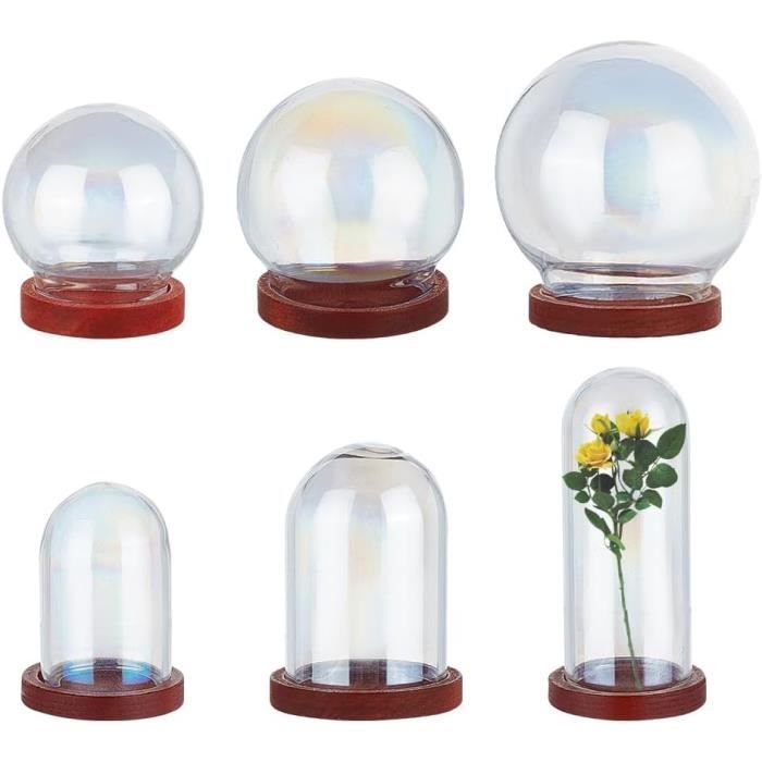 Décoratif Cloche En Verre Cloche Cloche Vitrine 1Pcs Verre Affichage