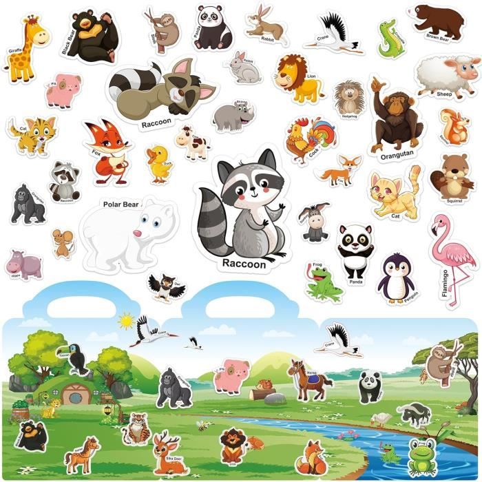 Autocollants Licorne Enfant - Livret Réutilisable - Jeu Créatif Dès 3 Ans