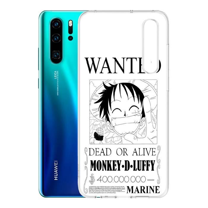 Coque Huawei P30 PRO - One Piece Wanted Luffy. Accessoire telephone, coque  de protection