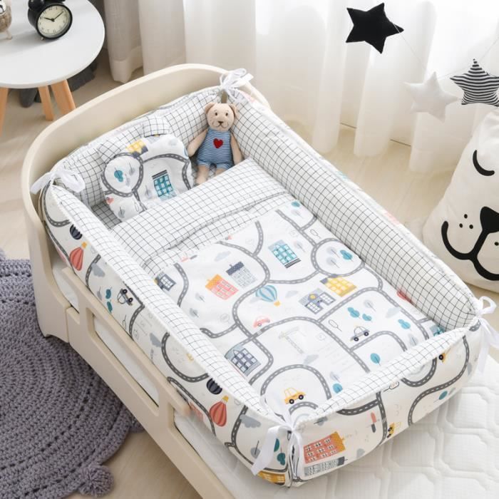Lit Bebe Cale Bebes Avec Hosse De Coverture Oreiller Nid Bebe Isole Pour Nouveau Ne Lit Bebe Pliable Voyage 90 50 cm Suivre Cdiscount Puericulture Eveil Bebe