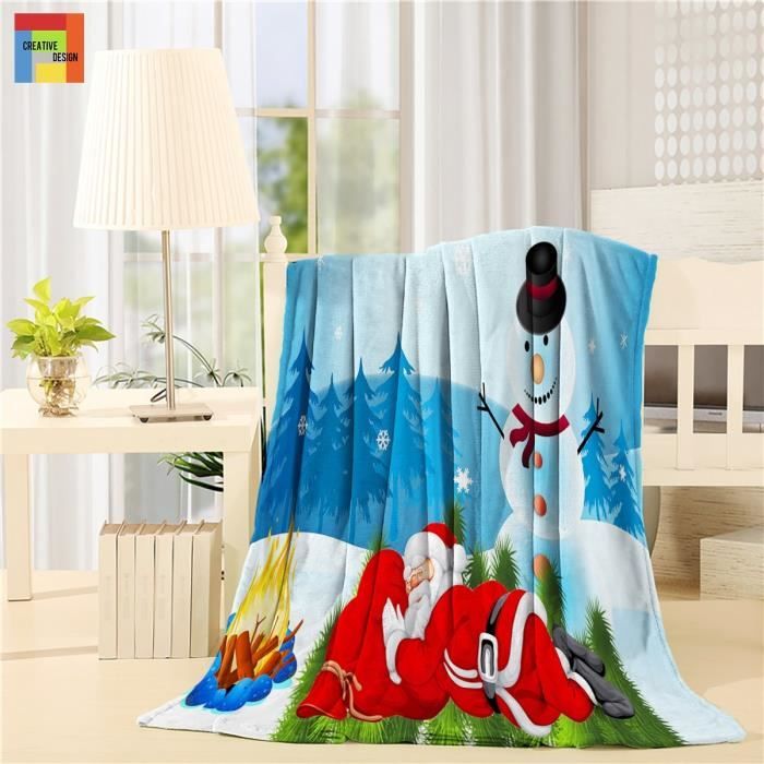 Noel Pere Noel Bonhomme De Neige Personnalise Hd Home Decor Musique Bande Film Theme De Film Doux Jete Couverture 60 X 80 Pouce Achat Vente Couverture Plaid Cdiscount