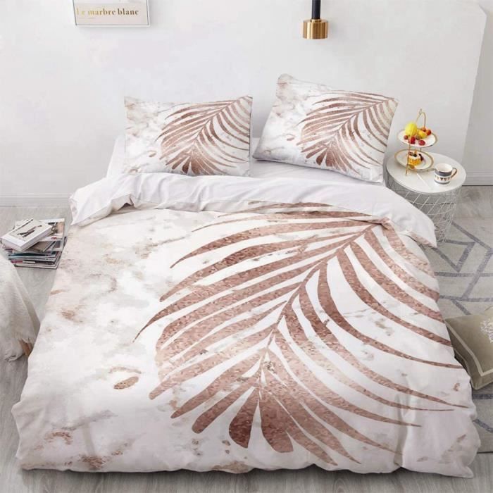 Pamposh Housse De Couette 240x260cm Microfibre Ultra Douce Avec Taie D'Oreiller