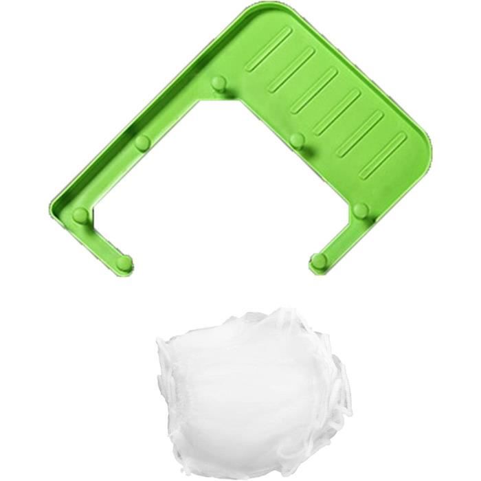 Filets De Vidange Jetables Pour évier - Lot De 50 Avec Support Vert à Suspendre, Pour Filtrer Les Déchets Solides