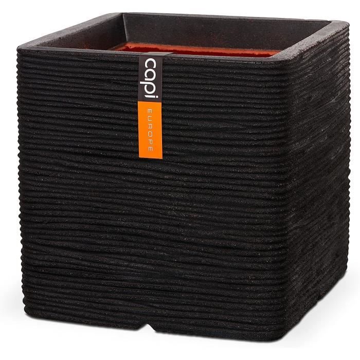 Support à Roulettes Pour Pots De Fleurs Carrés – Plateau Mobile Extérieur, Gris, Intérieur 32.5 Cm