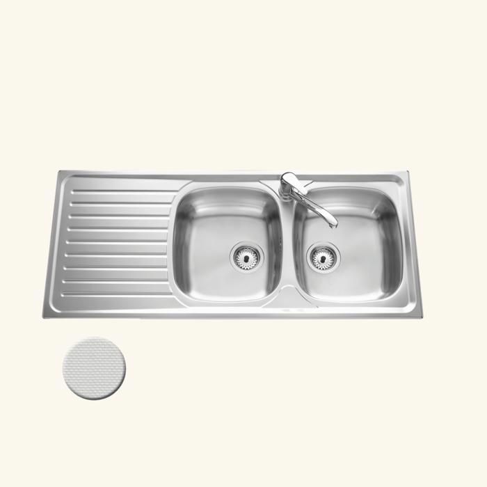 evier inox nid d abeille scaldis 2 bacs 1 egouttoir cuisissimo cdiscount bricolage