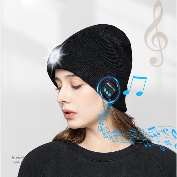 LED Lighted Beanie Cap, USB 