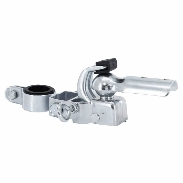 Attache remorque vélo - Kit 2 pièces - Couleur gris - Pour vélo loisir