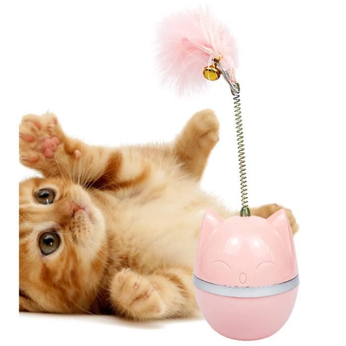 Jouet balançoire Chaton - Marque - Modèle - Avec plumage et jingle - Matériau sûr - Pour chat