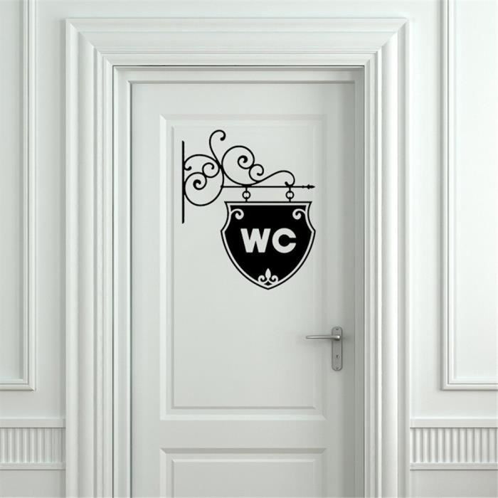 cha bricolage famille maison sticker mural amovible stickers muraux vinyle art chambre decor stickers muraux pour wc toilette salle achat vente stickers cdiscount