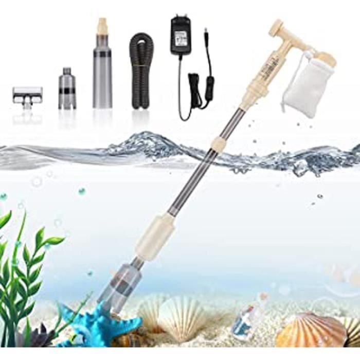 Outil de nettoyage et de changement d'eau d'aquarium pompe électrique  filtre à eau aspirateur