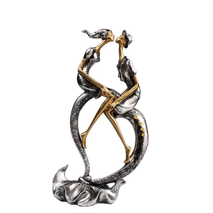 Salon Elegant Artisanat Moderne Cadeau Bureau Decoration Amoureux Statue Accessoires Baiser Couple Resine Figurine En Forme De C Achat Vente Statue Statuette Soldes Sur Cdiscount Des Le 20 Janvier Cdiscount