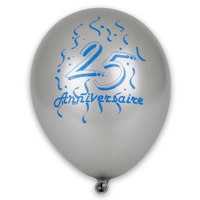 8 Ballons 25eme Anniversaire Cdiscount Maison