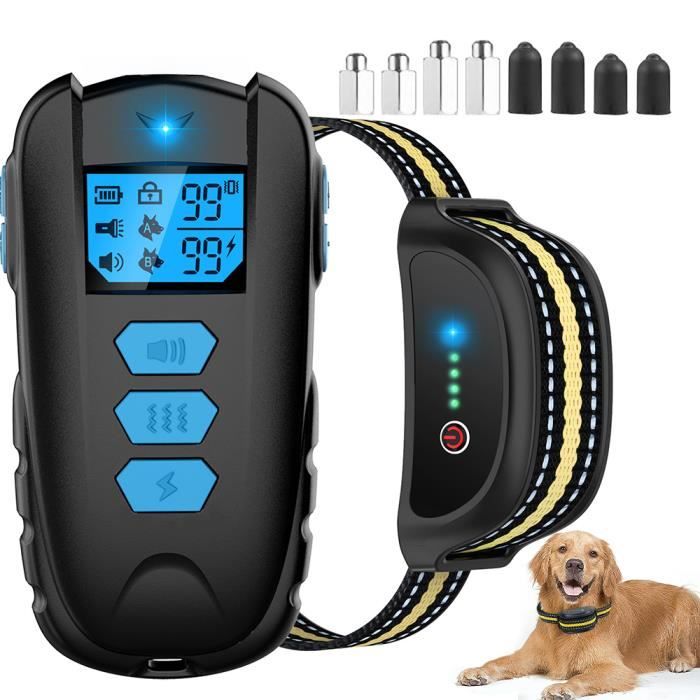 Comparer les prix de Collier Anti Aboiement Chien - Marque - Modèle - Télécommande 800M - 3 Modes