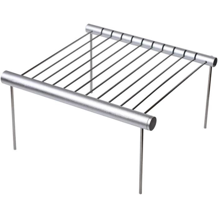 Gril De Feu De Camp Pliant Lazmin112 - Grille Barbecue Portable En Acier Inoxydable Pour Camping Et Randonnée