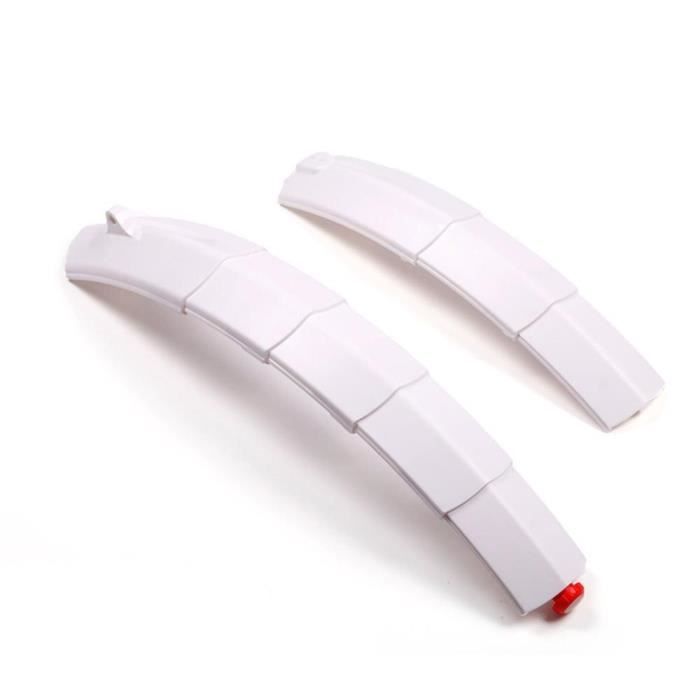 Lot De 2 Garde-Boue Pliables Pour Vélo - Avant Et Arrière - 35,6 Cm - Plastique - Compatible Vélos Pliants, Électriques - 7