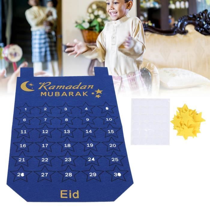 Eid Mubarak Calendrier de l'Avent Décoration Ramadan Mubarak