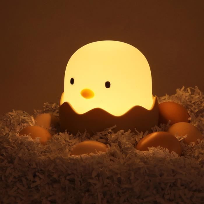 Tstr Veilleuse De Bebe Led Coquille D Oeuf Poulet Usb Rechargeable Pour Chanbre D Enfant Cdiscount Maison